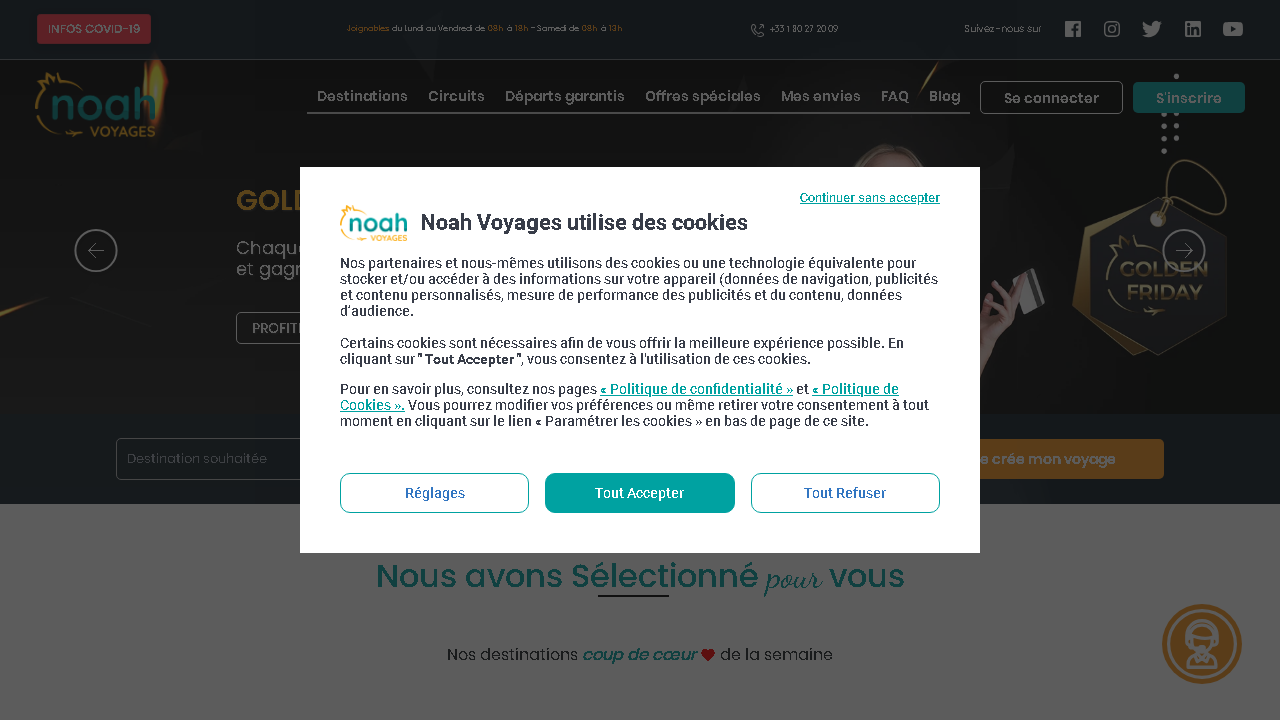 Capture d'écran de https://noah-voyages.com